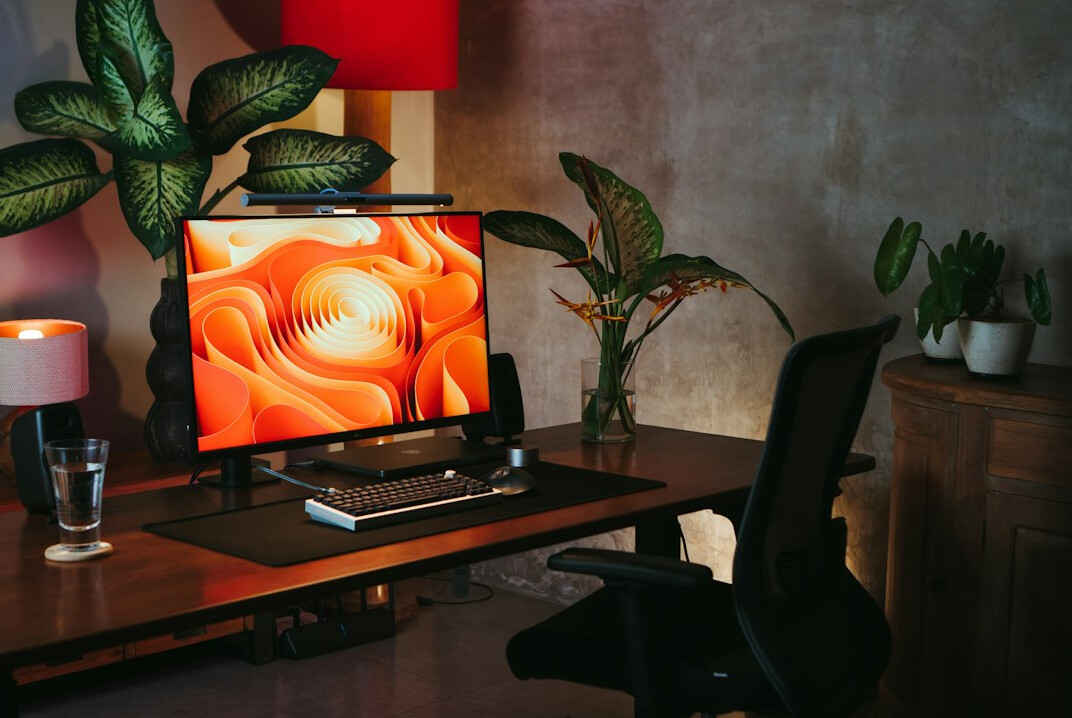 ergonomic office setup